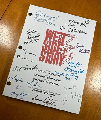 West Side Story Script Signed- Autograph Reprints- Broadway Musical Script - Image 1 of 4