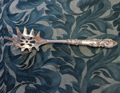 Servidor de pasta plateado vintage Foto 1 de 4