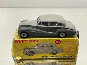 DINKY TOYS 150 ROLLS ROYCE SILVER WRAITH -GREY 1:43- GOOD IN BOX - 81 - Picture 1 of 8