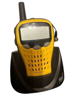 Oregon Scientific Emergency Portable NOAA Weather Radio WR601N w/AC Cord + Dock - Image 1 of 3