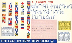 Philco Tech Rep Division Ink Blotter with 1950 Calendar - Picture 1 of 1