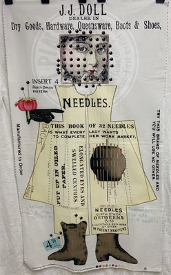 J. Wecker  PAPERDOLL  Panel Riley Blake Cotton Panel 24x43 - Image 1 of 4