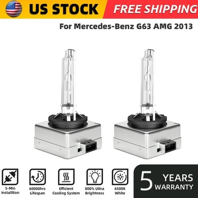 2PCS For Benz G63 AMG 2013 D1S Xenon HID Headlight Bulbs High&Low Beam 6000k - Image 1 of 4
