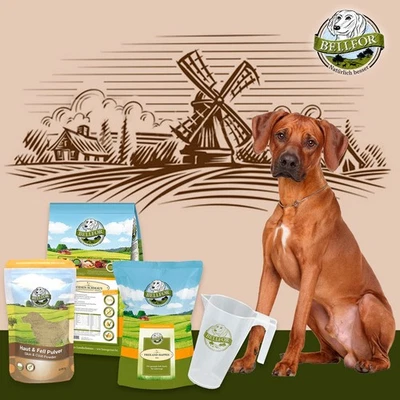 Bellfor Hundefutter Trocken Soft Snack Huhn Haut & Fell Pulver Sparset 4,28 kg - Bild 1 von 4