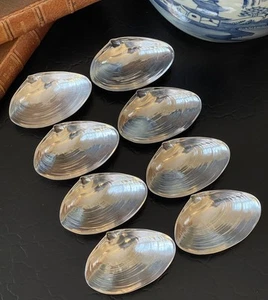 8 Rare Antique Wallace Sterling Silver #393 Shell Bonbonniere Dish American 3.5” - Picture 1 of 12