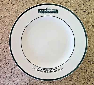 Yellowstone Old Faithful Inn Centennial Dining Room Plate from 2004 - Image 1 of 4