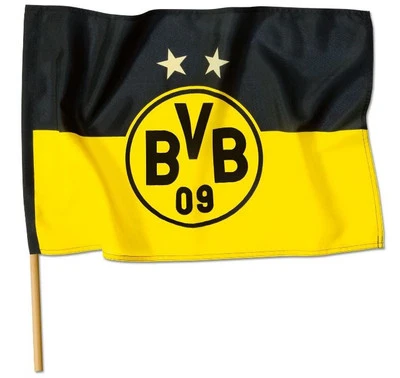 BVB Hissfahne Stock Fahne Borussia Dortmund Logo Flagge 90x60cm Fanartikel neu