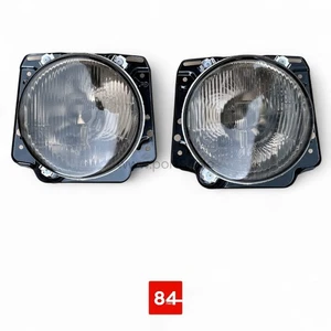 VW Golf 2 Scheinwerfer mit Lampenträger Standlicht H4 84-92 SCHWARZ SMOKE Tuning - Bild 1 von 5