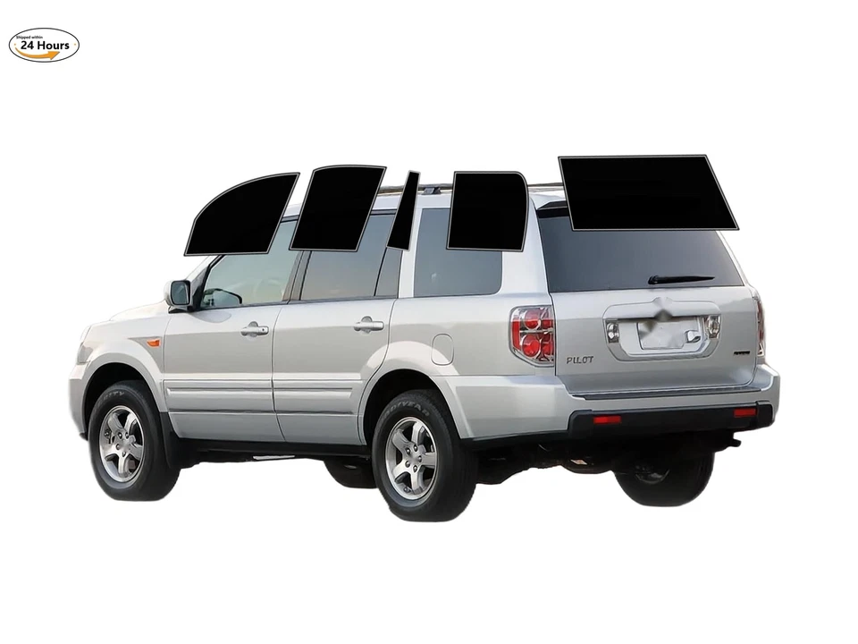 Kit de película de tinte de ventana de 2 capas precortada personalizada computarizada para Honda Pilot 2003-2008 Foto 1 de 4