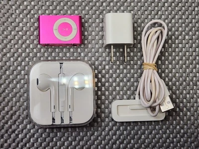 Apple iPod Shuffle A1204 Pink 2nd Generation 1GB-Charging Dock- New  - Image 1 of 4