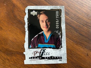 1999-00 UPPER DECK QUANTUM TEEMU SELANNE DIE-CUT P8 PROFILES 699/1500 MTY-DUCKS - Bild 1 von 3