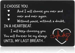 Valentine Day Gifts for Him Her Husband Gifts Wallet Card Insert Men Boyfriend C - Picture 1 of 12