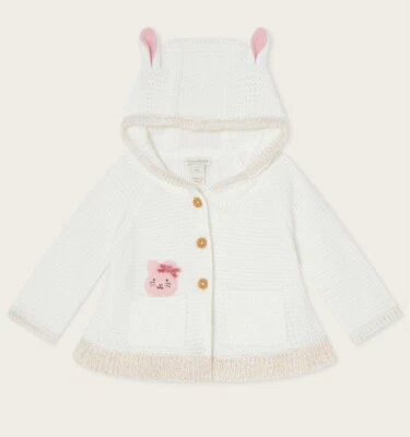 Cárdigan grueso de bolsillo peplum para bebé ratón monzón - varios tamaños - *nuevo con etiquetas* Foto 1 de 3