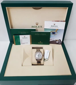 RARE 34MM HUGE Rolex LADY Pearlmaster 18k White Gold Diamond MOP 81299 Box CARD - Picture 1 of 13