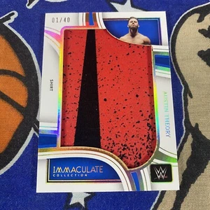 2023 Panini Immaculate WWE Austin Theory Jumbo Shirt Patch Relic 1/40 2 Color - Picture 1 of 2