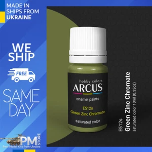Arcus 512 Emaille Lack USAF grün Zinkchromat gesättigte Farbe 10ml - Bild 1 von 3