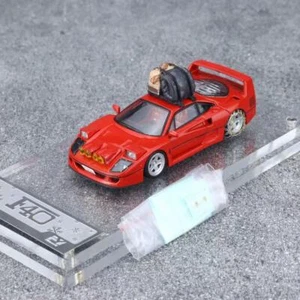 Finclassically 1:64 Ferrari F40 Snow version standard red flip lamp alloy model - Picture 1 of 7