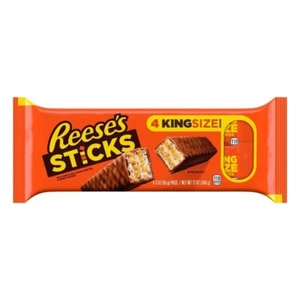Reese's, Sticks Milk Chocolate, and Candy Bars,3 oz, King Size Packs 4 Ct - Picture 1 of 5