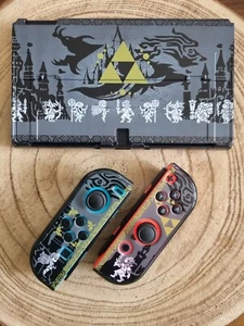 Custodia rigida OLED Nintendo Switch custodia protettiva Zelda Link design - Foto 1 di 8