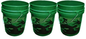 Cubo de plástico camuflado de 5 galones (20L), paquete de 3 - envío gratuito - Imagen 1 de 1