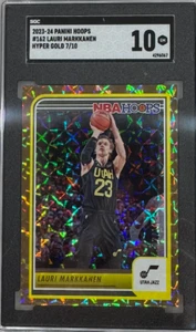 2023 Hoops Lauri Markkanen #162 Hyper Gold /10 SGC 10 - Picture 1 of 2