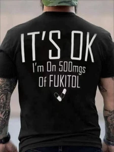Herren 3D Digitaldruck Freizeit T-Shirt - Rundhalsausschnitt, Buchstaben Grafik Tee für Sommer - Bild 1 von 7