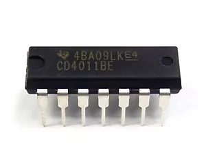 10PCS CD4011BE CD4011 CMOS Quad 2-Input NAND Gate - New IC - Picture 1 of 1