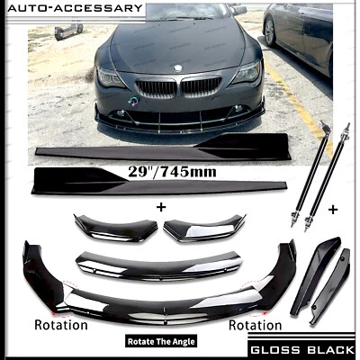 Parachoques delantero alerón labial divisor faldón lateral cuerpo labio trasero para BMW Serie 3 E46 Foto 1 de 4