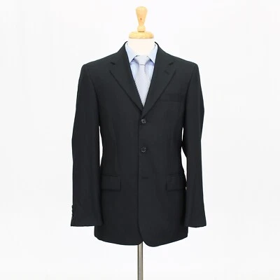 Perry Ellis 40R Gray Sport Coat Blazer Jacket Striped 3B Polyester - Image 1 of 4