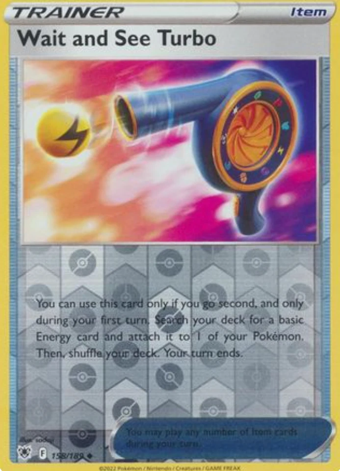 1X NM Wait and See Turbo - 158/189 - Uncommon Reverse  - Pokemon Astral Radiance - Image 1 of 1