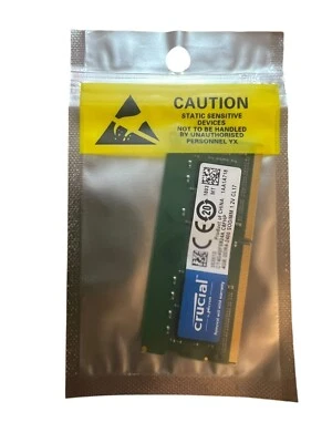 Crucial 4GB DDR4 2400MHz CL17 1.2V SO-DIMM Laptop Memory RAM | New Sealed - Image 1 of 3
