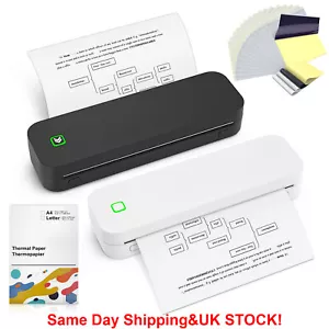 Phomemo Wireless A4 Thermal Printer Bluetooth Portable Inkless Printer Home LOT - Picture 1 of 23