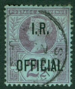 SG O14 2½d purple/blue I.R. official. Very fine used CAT £30 - Picture 1 of 1
