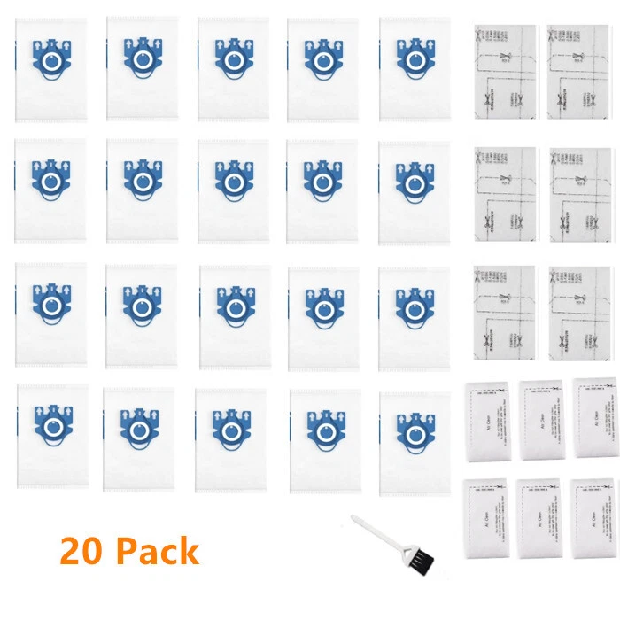 20 X Vacuum Dust Bags Set for Miele Filter Replacement FJM GN S2 S5 S8 C1 C2 C3 - Image 1 of 3