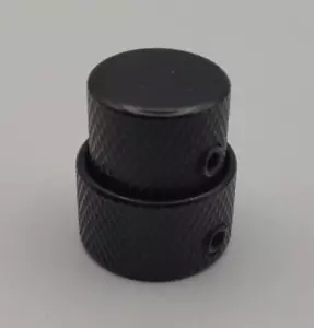Set Doppia Manopole di Controllo Nidificate Concentriche per Chitarra Elettrica NERO *Qualità NOS - Foto 1 di 10
