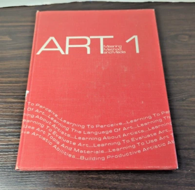 ART 1, Meaning Method and Media, 1972, Benefic Press, VTG, Hubbard, Rouse - Image 1 of 4
