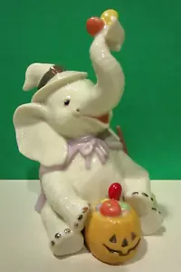 LENOX TRUNK and TREATS ELEPHANT sculpture HALLOWEEN WITCH - NEW - Mint -- NO BOX - Picture 1 of 6
