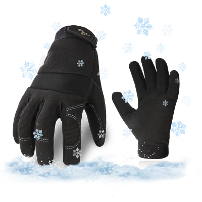 VGO... Vgo 1/3Pairs 32℉ or Above 3M C40 Lined Winter Warm Work Gloves,Freezer(SL8270F)