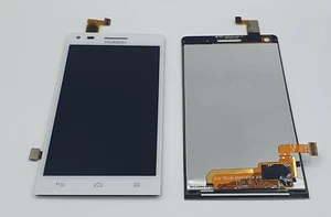 ✅ Huawei Ascend P7 Mini LCD Display Touchscreen Scheibe Glas Front Weiß Top ✅ - Bild 1 von 4