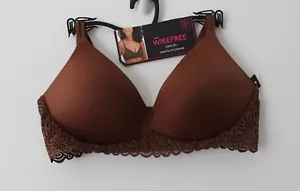 No Boundaries Womens Light Lift Wirefree Lace Bra Brown Size M NWT - Picture 1 of 5