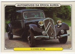 1986 Portugese Pocket Calendar Featuring Vintage Car - Citroen 1934 - Picture 1 of 2