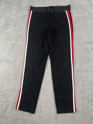 Pantalones de esmoquin ajustados XL de Zara Basic para mujer rojo blanco a rayas oficina carrera Foto 1 de 4