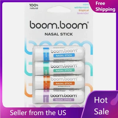 Barra nasal BoomBoom - Aceites esenciales e inhalador de mentol para aumentar el estado de ánimo natural Foto 1 de 4