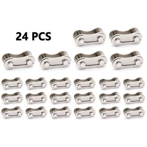 24pcs Bicycle Bike Single Speed Quick Chain Master Links Connector Accessories - Picture 1 of 24