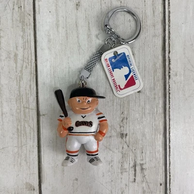 Chaveiro de beisebol vintage San Francisco Giants Lil Sports Brat original 1986 NOVO - Imagem 1 de 4