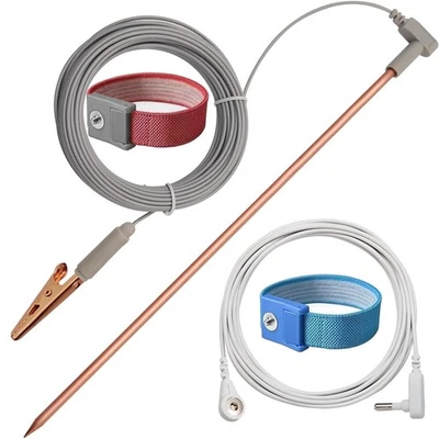 Copper Grounding Rod with 40ft Female Ground Cord, Portable Ground Rod Kit,Gr... - Image 1 of 4