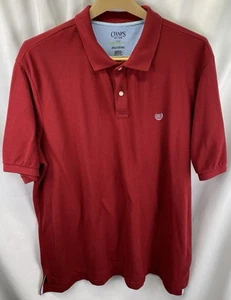 Chaps Herren 2XLT Freizeit Poloshirt Rot Strick Logo Kurzarm 100% Baumwolle - Bild 1 von 7