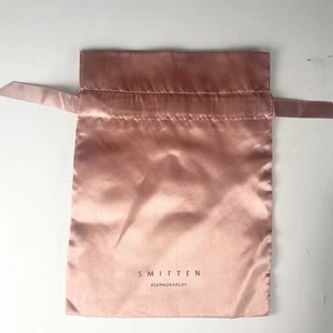 Sephora Smitten Drawstring Satin MakeUp Delicates Travel Bag Dusty Pink New - Picture 1 of 4