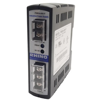 Automation-Direct Rhino PSB24-060-P Fuente de alimentación, entrada de 100-240 VCA, salida de 24 VDC 2,5A Foto 1 de 4