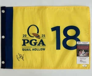 Brooks Koepka Signed Autographed 2025 PGA Championship Flag Quail Hollow JSA COA - Picture 1 of 2